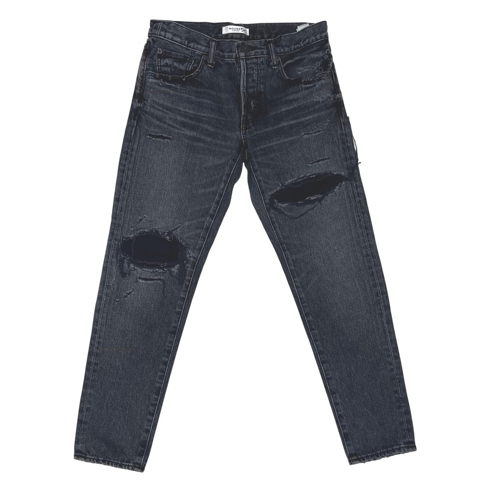 Moussy NWT Vintage Howlin‎ Tapered Black Distressed Jeans Size 27 Made in Japan